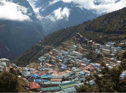 Namche Bazaar mountain village