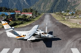 Small aircraft at Lukla airport