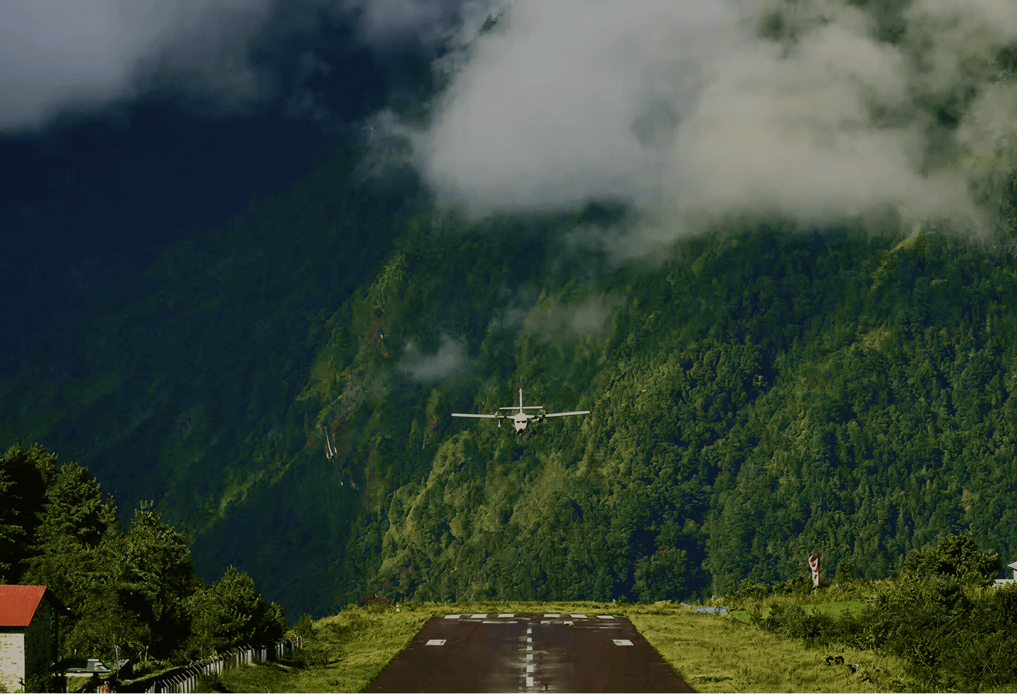 Lukla Airport background